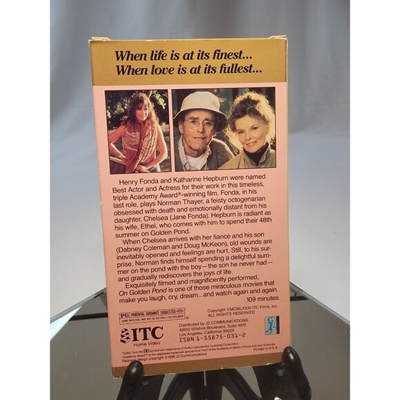 On Golden Pond VHS Tape 1988 Katharine Hepburn Henry Fonda - Picture 2 of 2
